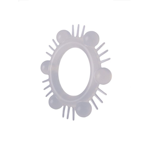 Эластичное эрекционное кольцо с шипиками и шариками