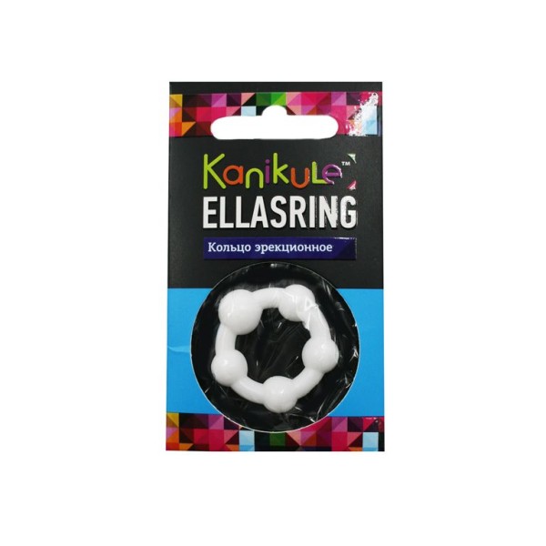 Цветное эрекционное кольцо с шариками Ellasring
