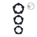 Набор из 3 эрекционных колец Beaded Silicone Cockring Set