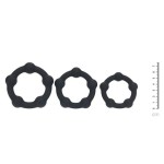 Набор из 3 эрекционных колец Beaded Silicone Cockring Set Набор из 3 эрекционных колец Beaded Silicone Cockring Set