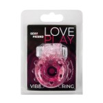 Розовое эрекционное виброкольцо в форме зайчика