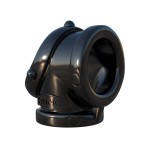 Черное эрекционное кольцо Rock Hard Cock Pipe