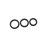Набор из 3 черных эрекционных колец Smooth Silicone Cockring Pack