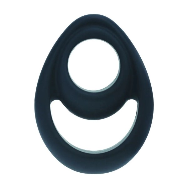 Черное эрекционное кольцо Double Ergo Silicone Cockring Черное эрекционное кольцо Double Ergo Silicone Cockring