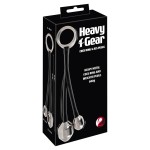 Эрекционное кольцо с 2 фигурными подвесами Heavy Gear cock ring ass plugs