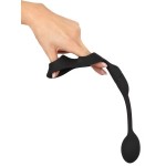 Черное виброкольцо с анальной пробкой Cock Ring with RC Butt Plug Черное виброкольцо с анальной пробкой Cock Ring with RC Butt Plug