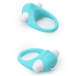 Голубое эрекционное кольцо LIT-UP SILICONE STIMU RING 6