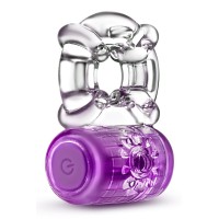 Фиолетовое эрекционное виброкольцо One Night Stand Vibrating C-Ring