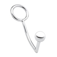 Кольцо на пенис с анальным стимулятором Stainless Steel Anal Hook Cock Ring Кольцо на пенис с анальным стимулятором Stainless Steel Anal Hook Cock Ring