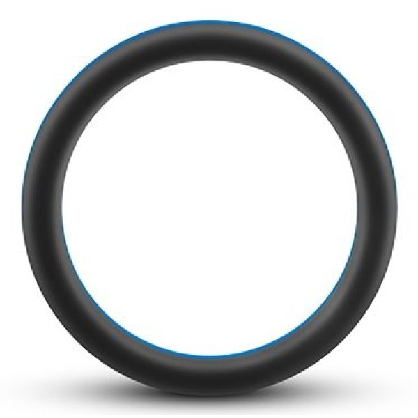 Черно-синее эрекционное кольцо Silicone Go Pro Cock Ring