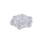 Прозрачное эрекционное кольцо с шариками и шипами