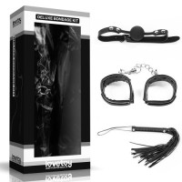 БДСМ-набор Deluxe Bondage Kit: наручники, плеть, кляп-шар БДСМ-набор Deluxe Bondage Kit: наручники, плеть, кляп-шар