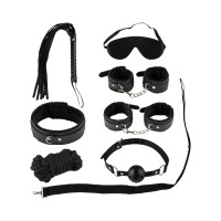 Набор из 7 черных БДСМ-девайсов Набор из 7 черных БДСМ-девайсов