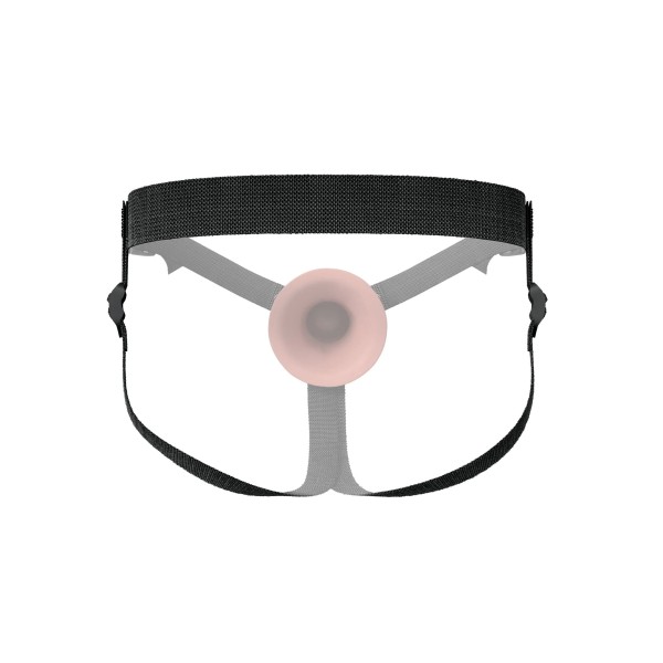 Телесный пустотелый фаллопротез 5’’ Hollow Silicone Strap-On - 14 см.