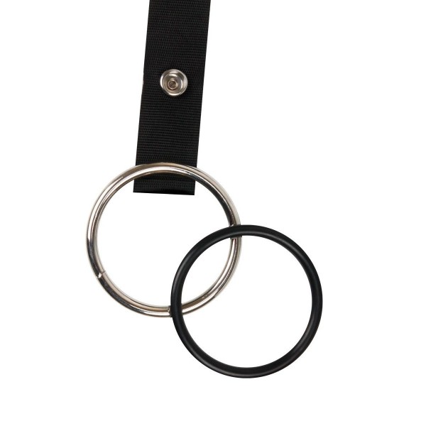 Мужской полый страпон на регулируемых ремешках - 22 см.