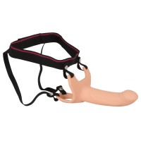 Силиконовый полый страпон на ремнях Silicone Strap-on - 19 см. Силиконовый полый страпон на ремнях Silicone Strap-on - 19 см.