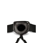 Черный мужской страпон DR. SKIN 7INCH HOLLOW STRAP ON - 17 см.