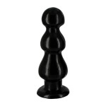 Черная анальная ёлочка Three Bumps for your Rump Butt Plug - 27,9 см.