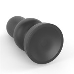 Черная анальная вибровтулка 7 King Sized Vibrating Anal Rammer - 18 см.