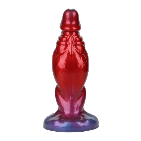 Красный фаллоимитатор с функцией расширения Shadow Behemoth - 21 см.