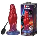 Красный фаллоимитатор с функцией расширения Shadow Behemoth - 21 см.
