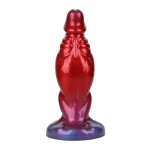 Красный фаллоимитатор с функцией расширения Shadow Behemoth - 21 см.