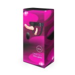 Женский страпон с 2 насадками, вибрацией и пультом ДУ