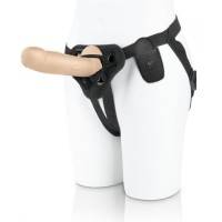 Телесный вибратор на трусиках с кольцом - 18 см. Телесный вибратор на трусиках с кольцом - 18 см.