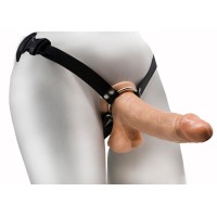 Реалистичный фаллос на регулируемых трусиках с кольцом - 17,5 см. Реалистичный фаллос на регулируемых трусиках с кольцом - 17,5 см.