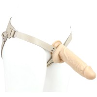 Телесный поясной фаллоимитатор - 22 см. Телесный поясной фаллоимитатор - 22 см.