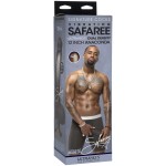 Коричневый вибратор-реалистик Safaree Samuels - 29,8 см.