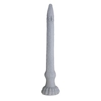 Серый силиконовый фаллоимитатор Basilisk - 43 см. Серый силиконовый фаллоимитатор Basilisk - 43 см.