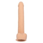 Телесный фаллоимитатор-гигант Size Queen 10 - 30,5 см.