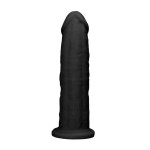Черный фаллоимитатор Silicone Dildo Without Balls - 22,8 см.