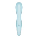 Голубой вибромассажер Air Pump Vibrator 5+ - 21 см.
