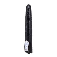Чёрный вибромассажер Long John Realistic Thrusting Vibrator с функцией толкания - 20 см. Чёрный вибромассажер Long John Realistic Thrusting Vibrator с функцией толкания - 20 см.