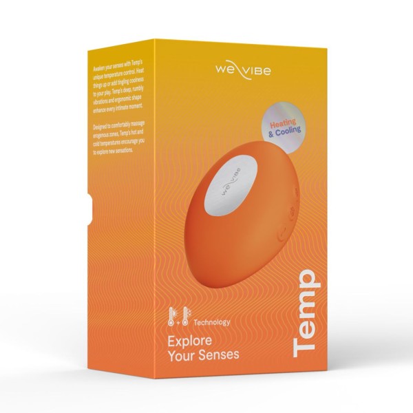 Оранжевый вибратор We-Vibe Temp для температурных игр Оранжевый вибратор We-Vibe Temp для температурных игр