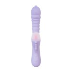 Сиреневый вибратор Spinny с функцией Up Down - 23 см.