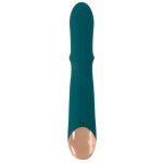 Зеленый вибратор-кролик с подвижным кольцом Thumping Rabbit Vibrator - 22,7 см. Зеленый вибратор-кролик с подвижным кольцом Thumping Rabbit Vibrator - 22,7 см.
