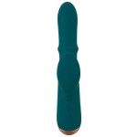 Зеленый вибратор-кролик с подвижным кольцом Thumping Rabbit Vibrator - 22,7 см. Зеленый вибратор-кролик с подвижным кольцом Thumping Rabbit Vibrator - 22,7 см.