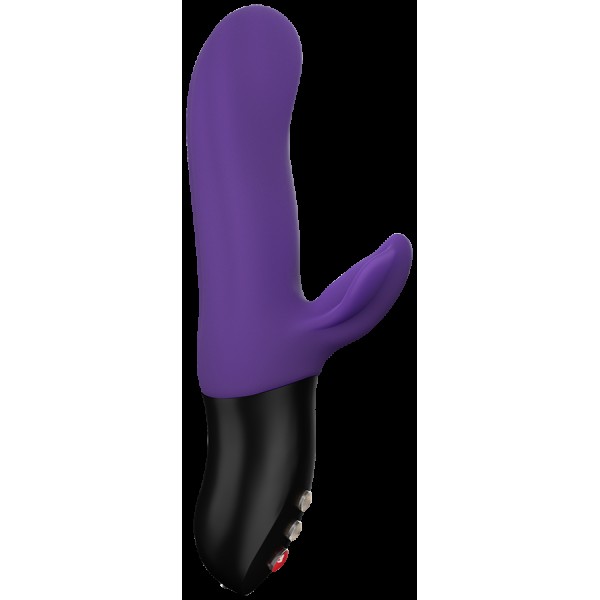 Фиолетовый пульсатор с клиторальным лепестком Bi Stronic Fusion - 21,5 см.
