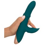 Зеленый вибратор-кролик с подвижным кольцом Thumping Rabbit Vibrator - 22,7 см. Зеленый вибратор-кролик с подвижным кольцом Thumping Rabbit Vibrator - 22,7 см.