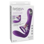 Сиреневый вибростимулятор с помпой и имитатором языка Her Ultimate Pleasure Pro