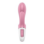 Розовый вибратор-кролик с расширением Air Pump Bunny 2 - 20,4 см.