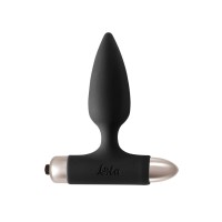 Черная анальная вибропробка New Edition Glory - 11 см.