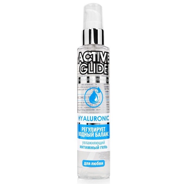 Увлажняющий интимный гель Active Glide Hyaluronic - 100 гр