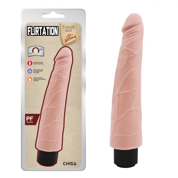 Телесный вибратор-реалистик Flirtation - 24 см