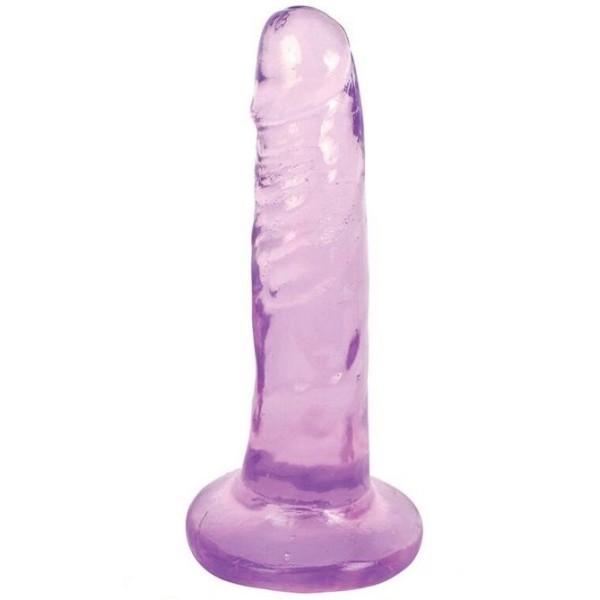 Фиолетовый фаллоимитатор Slim Stick Dildo - 15,2 см