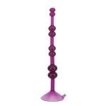 Фиолетовая анальная цепочка на присоске LOVE THROB PURPLE - 17,8 см 