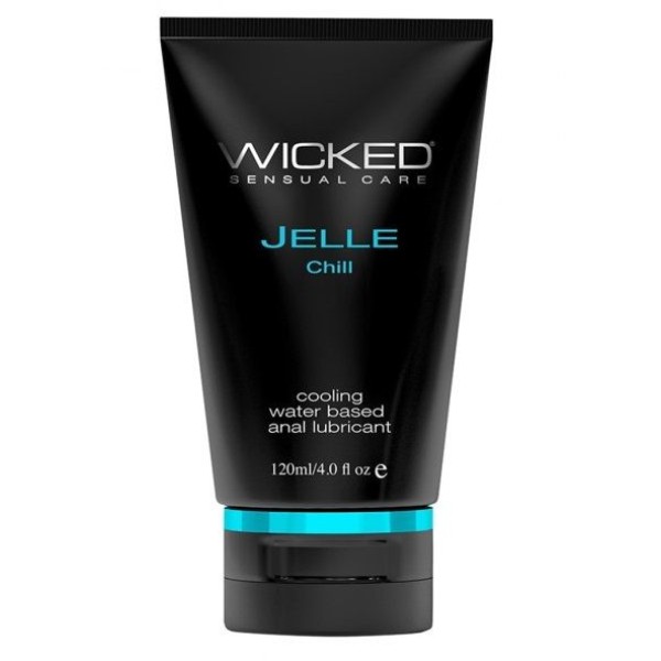 Анальный охлаждающий лубрикант WICKED JELLE CHILL на водной основе - 120 мл